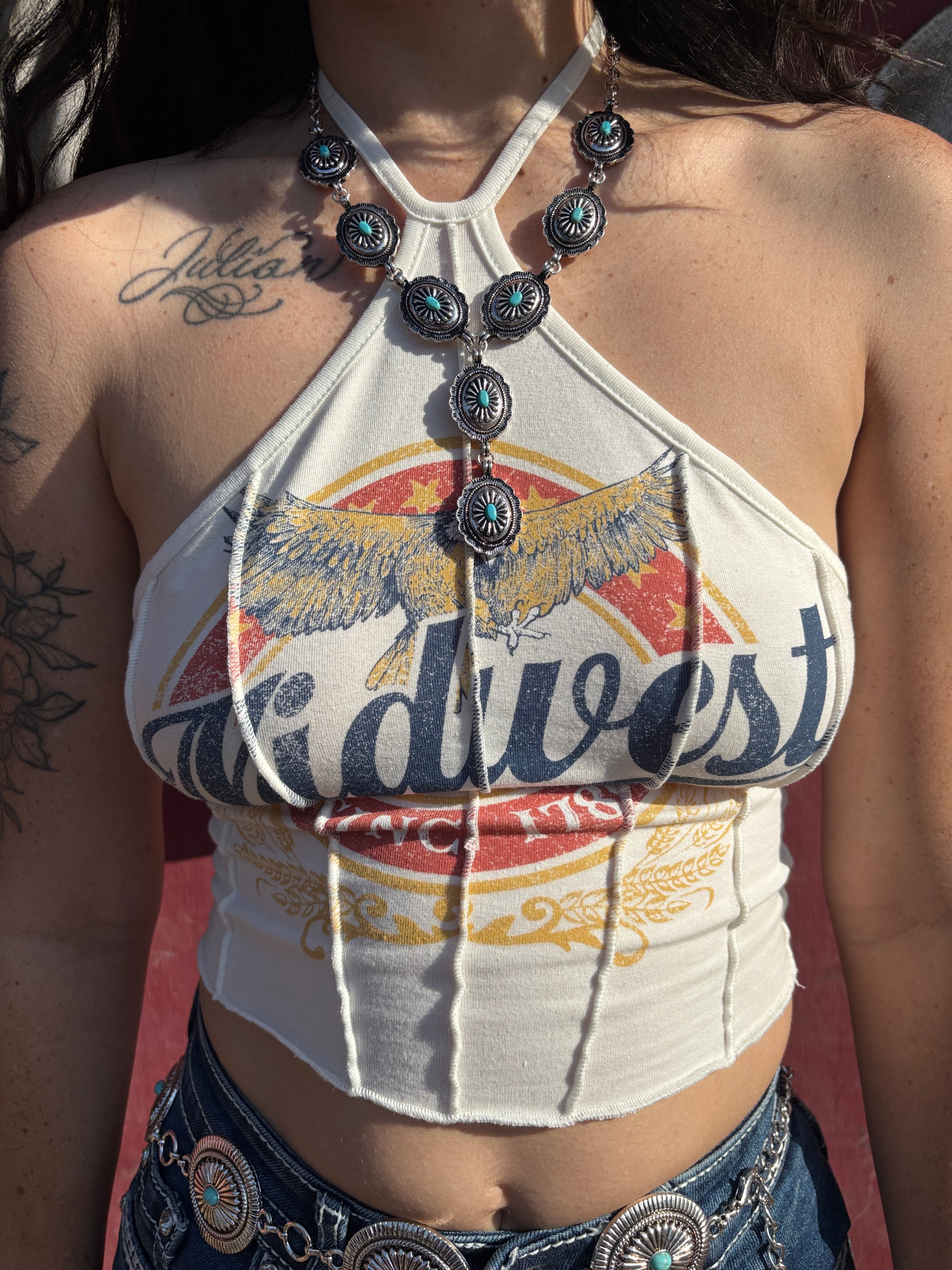 Midwest West Eagle Halter Top