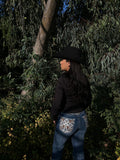 Western Cross Bootcut Denim